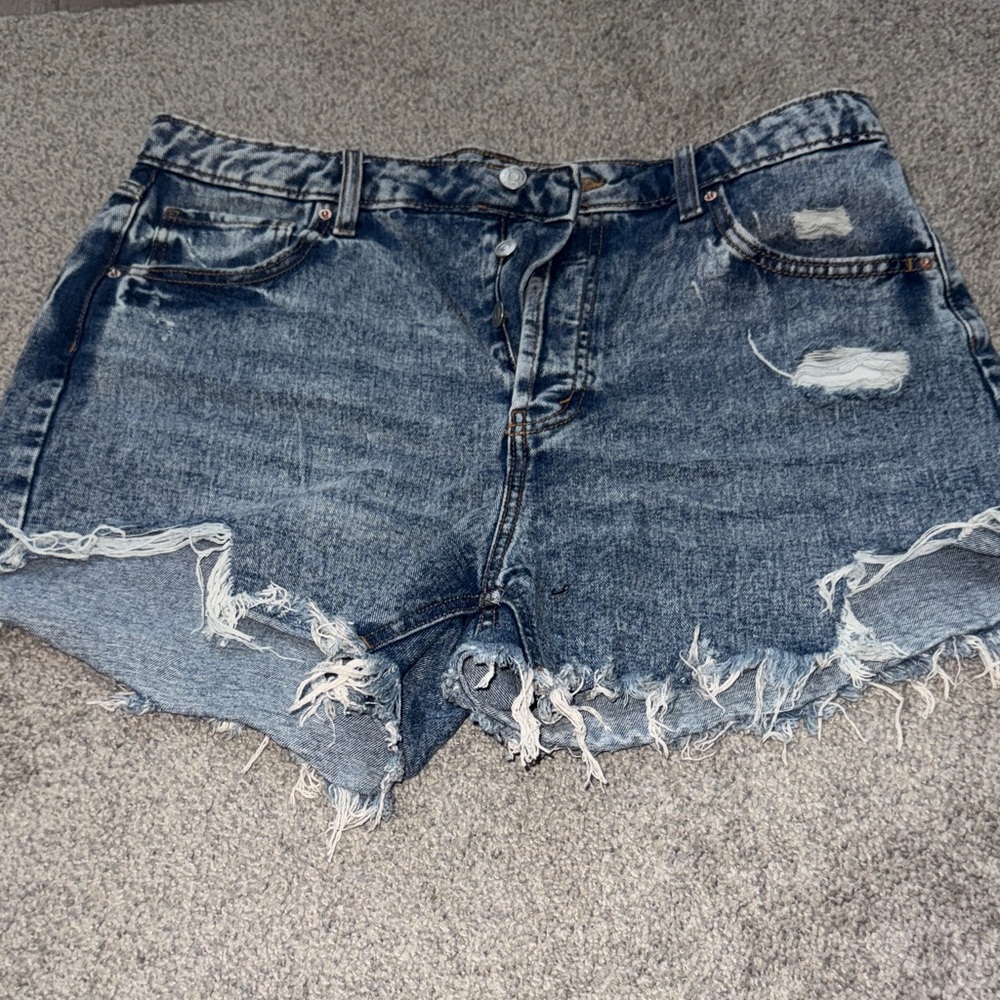 Wild Fable Blue Distressed Jean Shorts